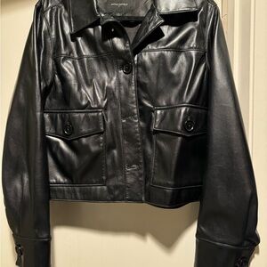 Banana Republic Classic Black Leather Jacket